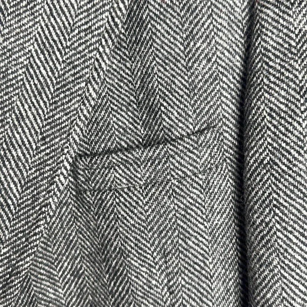 Christopher Brooks Gray Wool Two-Button Single Vent Herringbone Sport Coat 42R